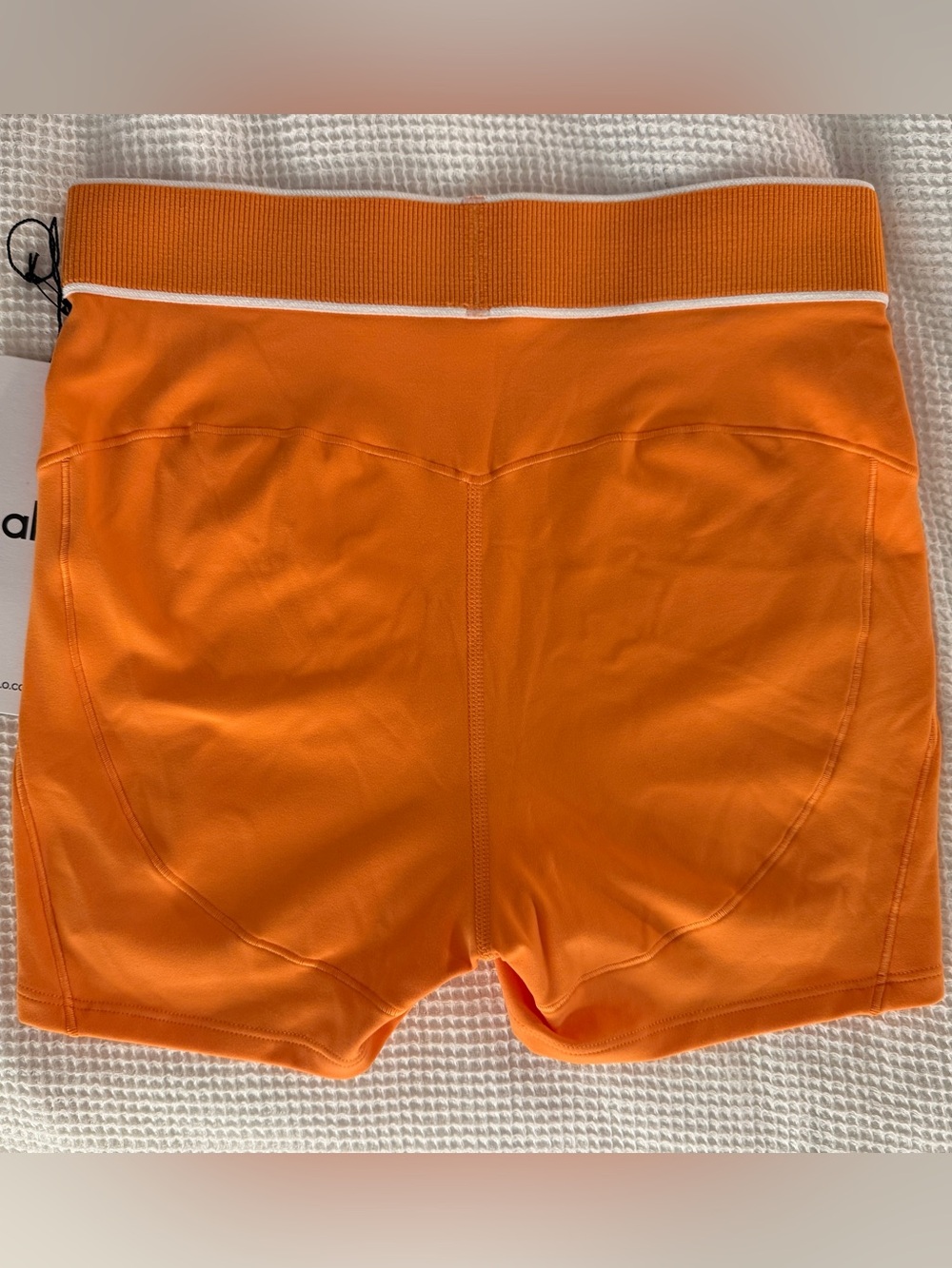 NWT ALO Softsculpt Amp It Up 3" High-Waist Shorts - Satsuma Breeze - Size S - Picture 9 of 9